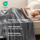 Bedsure GentleSoft Fleece King Size Blankets for Bed Grey - Soft Lightweight Plush Cozy Fuzzy Luxury Warm Spring Blanket Microfiber, Room Home Decor Gifts for Women and Men, 108x90 inches Bedsure