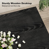 YESHOMY Electric Fireplace TV Stand for Televisions up to 65+ Inch, Media Entertainment Center Console Table with Four Open Storage Shelves & Cabinets, 58 Inch, Black YESHOMY