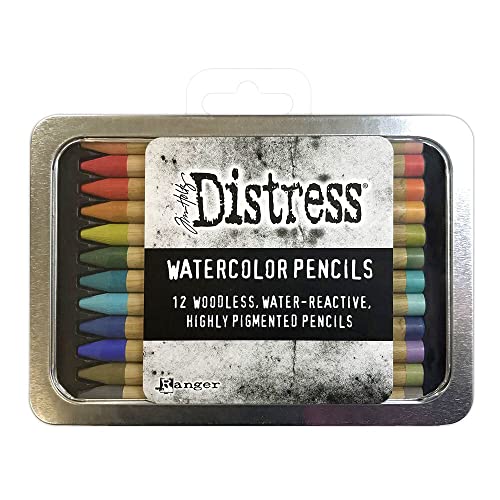 Ranger Industries Tim Holtz Distress Watercolour Pencils Kit 3 (12 Pack) Ranger