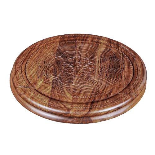 Handmade Wood Carving Fruit Plate -Wooden Fruit Basket, Foldable Dried Fruit Basket Collapsible Bread Nuts Baskets, Fruit Gift Basket - Birthday, - WoodArtSupply