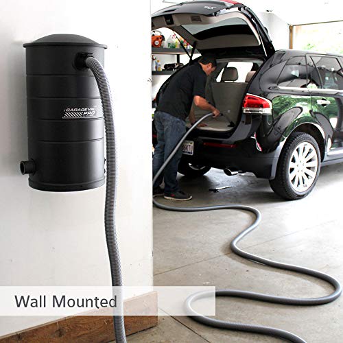 VacuMaid GV50BLKPRO Professional Wall Mounted Garage and Car Vacuum with 50 ft. Hose and Tools VacuMaid