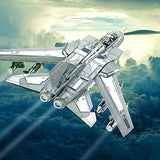 Piececool 3D Metal Puzzle for Adults, Tornado Fighter Jet Military Airplane Models Kits to Build for Teens Men Hobbies DIY 3D Puzzles, Great Birthday Gifts, 83 Pcs