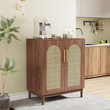 LITTLE TREE Modern Buffet Cabinet with Storage, 59 Inch Kitchen Sideboard Cabinet with 4 Doors, Coffee Bar Cabinet Storage Cabinet for Dining Room, Living Room LITTLE TREE