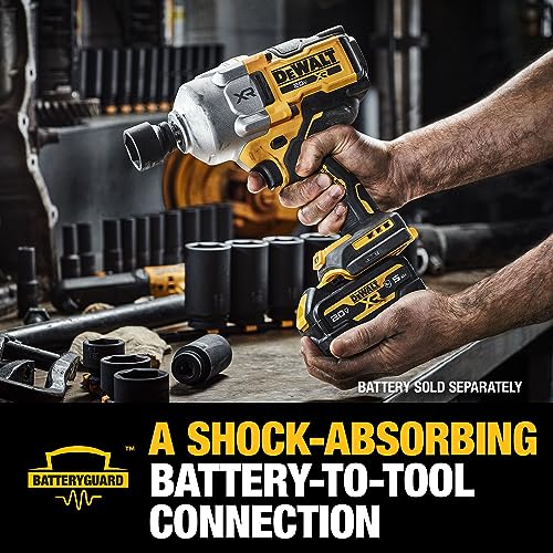 DEWALT 20V MAX Cordless Impact Wrench, 1/2" Hog Ring, High Torque, Brushless, Bare Tool Only (DCF961B) - WoodArtSupply