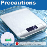 Girwu Food Scale, Digital Kitchen Scale with 1g Accuracy, 11lb/22lb Capacity & Backlit LCD, Stainless Steel Tare Scale for Baking, Cooking and Meal Prep, 5.5x7x0.6 Inches (Batteries Included)