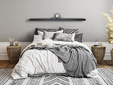 MANTELSDIRECT Titus 52 Inch Metal Stainless Steel Non-Combustible Fireplace Mantel Shelf - Shadow Iron Beautiful Modern Shelf Perfect for Electric Fireplaces and More! MANTELSDIRECT