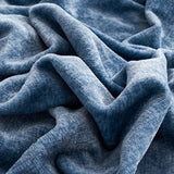 YASMENG Extra Soft Blue Velvet Plush Fitted Sheet Twin Size with 16” Deep Pocket, Warm Luxury Single Fitted Sheet Only for Fall Winter Spring, Fuzzy Flannel Fleece Mattress Protector Cover YASMENG