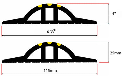 1” High Garage Door Threshold Seal Kit 8'3" Length | Flexible PVC | Complete Kit Includes 1 Adhesive | GaraDry - WoodArtSupply