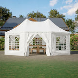KEIKI 20x15ft Party Tent with 1 Doors & 7 Windows, Outdoor Canopy Tent Carport Wedding Event Shelter, Waterproof Wedding Tents, UV Protection Outdoor Gazebo for Party, Event,Picnic KEIKI