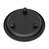 Thindolex Matte Black Iron Candle Plate, Set of 2, Metal Saucer Style Candle Holder for Pillar/Scented/Flameless/Ball Candles, Decorative Candle Stand for Table Centerpiece Thindolex