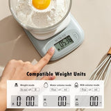 Food Scale Digital Kitchen Scale Weight Grams and Ounces of NUTRI FIT, Portable & Accurate Scale for Cooking Baking Jewelry Coffee Postage, Stylish Compact Design, Max 11lb 0.5g Increment, Smart Tare