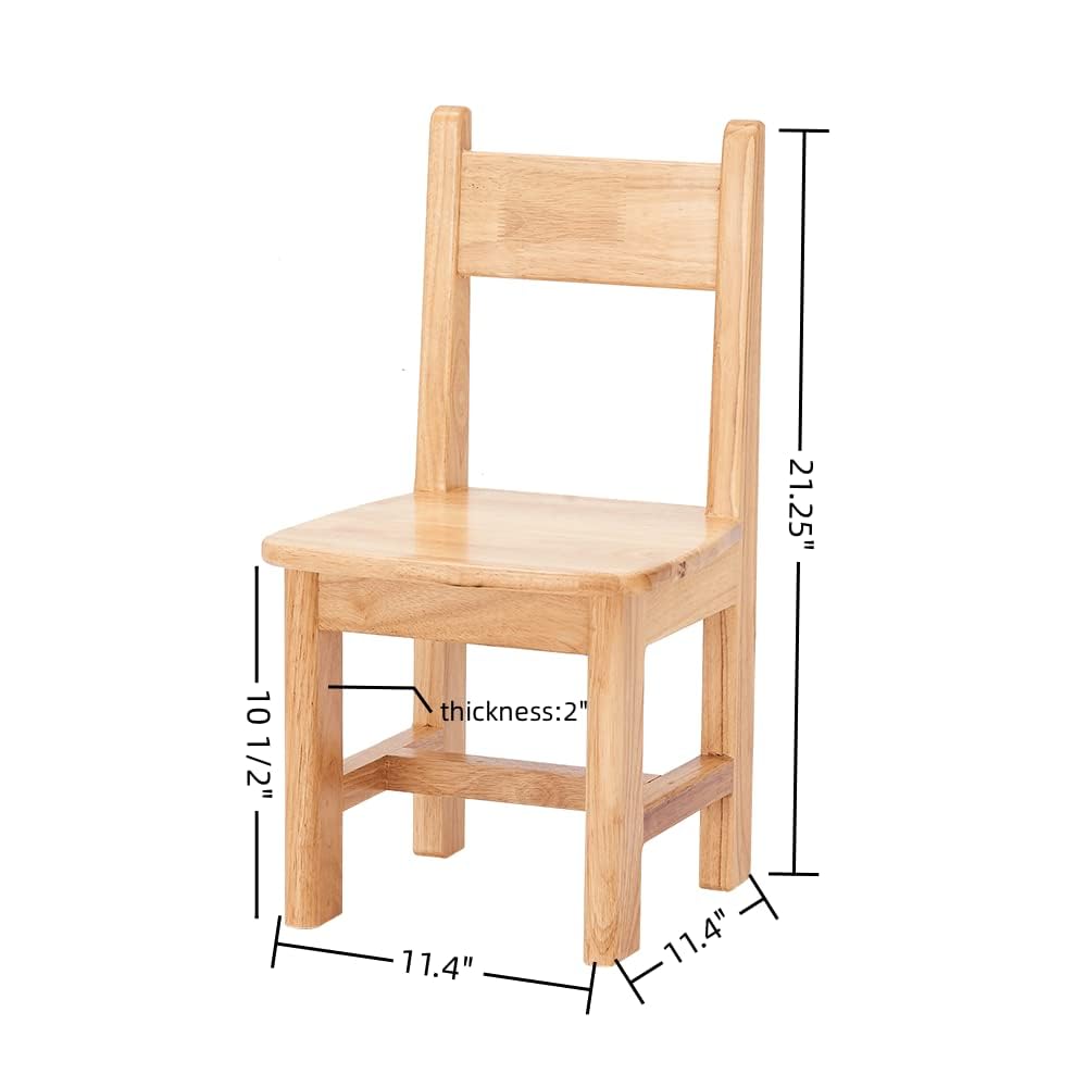 woJKod Pure Wood Solid Wood Children Chair for Kids, Kindergarten and Kids' Home Furniture-Pair Set(2 Same Chairs) woJKod