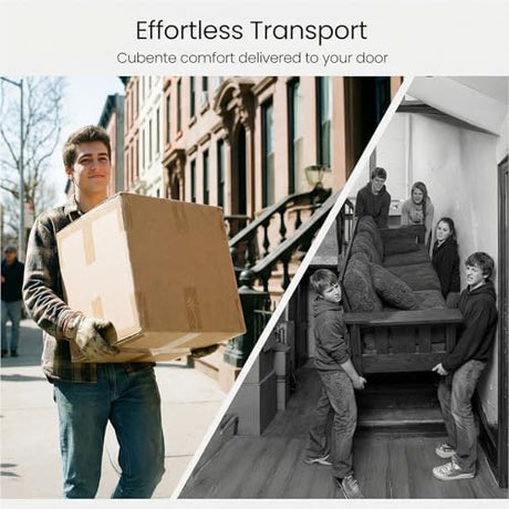 Tri-Folding Mattress Futon Sofa Bed, Convertible Foldable Mattress with Removable Armrests & Washable Cover, 5'' Floor Mattress with High-Density Foam, Small Couch Bed, No-Assembly, Full, Black Erament