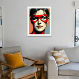 Pop Art-Inspired Paint by Numbers Kit for Adults - DIY Superhero Mask Portrait Painting on Canvas 16x20 Inches, Digital Oil Painting, Suitable for Beginners, Bold Art for Home Decoration or Gifts. TAOPAOLAB