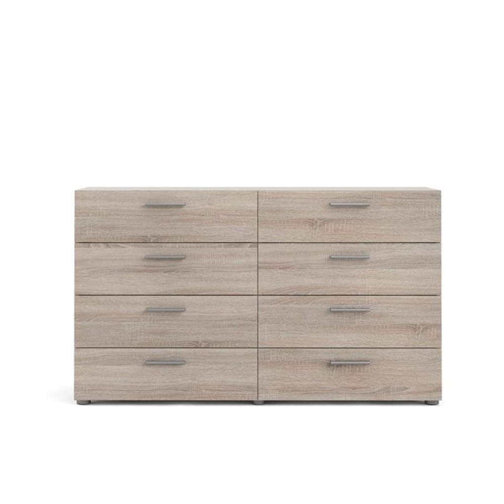 Tvilum 8 Drawer Double Dresser,Truffle Tvilum