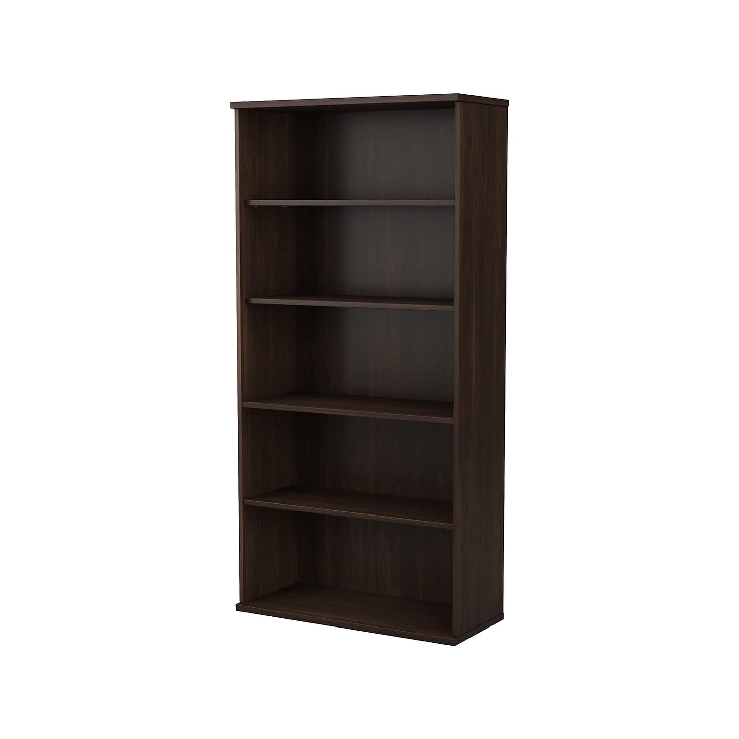 Bush Business Furniture Studio C Modern 5 Shelf Bookcase in Black Walnut - WoodArtSupply