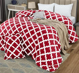 Twin Comforter Set 2 Piece Red by Utopia Bedding, Printed Comforters Twin Size, Bedding Comforters Sets, Down Alternative Soft Bed Set, 1 Comforter (64 x 88 inches) 1 Pillow Shams (20 x 26 inches) Utopia Bedding