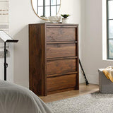 Sauder Harvey Park 4-Drawer Chest, Grand Walnut finish Sauder