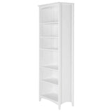 Camaflexi Shaker Style Bookcase, 72", White Camaflexi