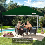 Best Choice Products 12x12ft 1-Person Setup Pop Up Canopy Tent Instant Portable Shelter w/ 1-Button Push, Case, 4 Weight Bags - Forest Green Best Choice Products