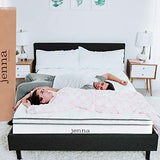Modway Jenna 10” Innerspring and Memory Foam California King Mattress With Individually Encased Coils, White Modway