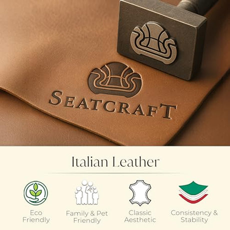 Seatcraft Virtuoso LT Home Theater Seating, Black Zero Gravity Italian Leather Power Recliner Sofa, Gaming and Home Office Chair with Powered Headrest & Lumbar, Heat & Massage, Single Recliner Seatcraft