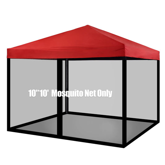 Mosquito Net with Zipper for Outdoor Camping Mosquito Net DIY Canopy Screen Wall Outdoor Mosquito Net for 10 x 10 Patio Gazebo and Tent