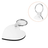 alblinsy hefei 10pcs DIY Sublimation Double-Sided Heat Transfer Keychain Blanks Wooden Hard Board Key Rings White Blank MDF Key Chain for Heat Press(Heart-shaped) alblinsy hefei