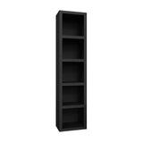 Oakland Living Easy-Lift Twin Murphy Wall Bed in Black with Two Bookshelves Oakland Living