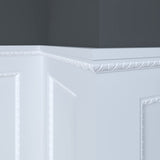 681-4WHW Unfinished White Hardwood Egg & Dart Embossed Trim Moulding ORNAMENTAL
