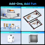 Algolaser 40000mW Laser Engraver Machine - Laser Cutter/Engraver with Air Assist Kit - Laser Engraving Machine with 3.5" Smart Touchscreen & AlgoOS System,Laser Engraver for Metal,Wood,Acrylic AlgoLaser