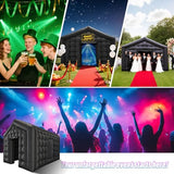 AKSPORT Inflatable Nightclub - Inflatable Party Tent for Adults with 2 Side Doors– Ideal for Music Festivals, Weddings, Raves, Corporate Events (Includes Blower & Repair Kit) AKSPORT