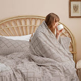 Bedsure Boho Duvet Cover King Size - Linen Breathable & Soft Boho Bedding, Machine Washable Comforter Cover for All Seasons, Includes 1 Duvet Cover 104"x90" with 2 Pillow Shams & Zipper Closure Bedsure