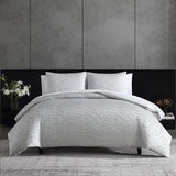 Vera Wang - King Comforter Set, Luxury Bedding Set with Matching Shams, Chic Room Essentials (Illusion Grey, King) Vera Wang