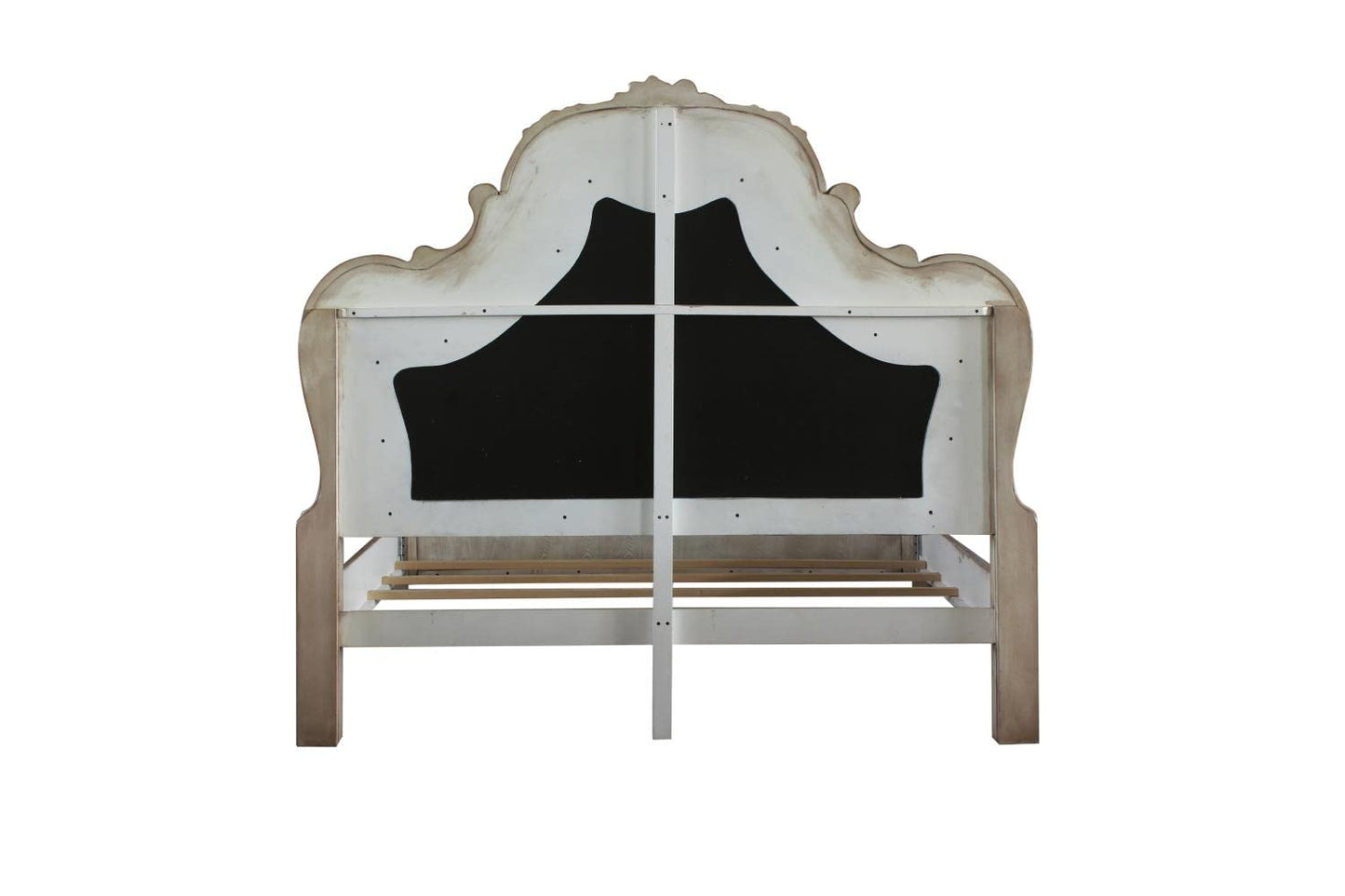 Acme Dresden Wooden Upholstered Eastern King Bed in Vintage Bone White