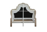 Acme Dresden Wooden Upholstered Eastern King Bed in Vintage Bone White ACME Furniture