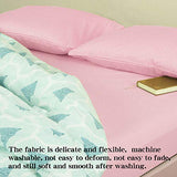 NTBAY Twin Fitted Sheet Only - Brushed Microfiber Deep Pocket Fitted Sheet - Soft, Wrinkle-Free, Fade-Resistant, Stain-Resistant, Hotel Quality Fitted Bed Sheet, Pink NTBAY