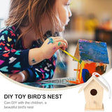 FRCOLOR Nuthatch Bird House Birdhouse Making Craft Supplies Unfinished Wood Birdhouse Kits Birdhouses to Paint Paintable Bird House Small Bird Toys Rural Child Decorations Wooden FRCOLOR