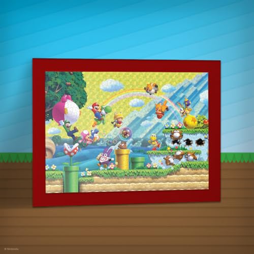 Super Mario “Chaos & Fun” 1,000 Piece Jigsaw Puzzle, Dimensions 19” x 27”, Collectible Puzzle Artwork Featuring Mario, Luigi, Nabbit and More! Officially Licensed Nintendo Puzzle & Merchandise