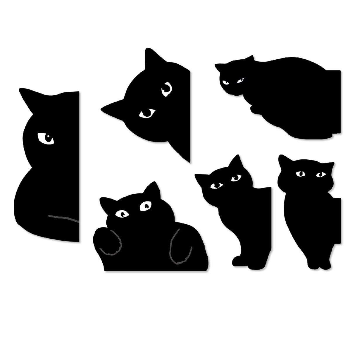 yasest Magnetic Bookmarks - 6 Pieces Assorted Cute Book Markers Clip Set for Women Teachers Students Book Lovers Reading, for School Office Home Supplies, Kawaii Cat Magnet Page Markers yasest