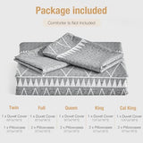 Lekesky Duvet Cover Queen Size, Grey Breathable Comforter Cover Queen Size 3pc Ultra Soft Brushed Bedding Duvet Cover Set with Zipper Ties (1 Duvet Cover 90x90 inches with 2 Pillow Cases) Lekesky