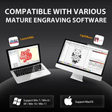 Laser Engraver, Ortur Laser Master S2 LU2-2, 2100mW Laser Cutter and Engraver CNC Machine for DIY, Wood, Leather, etc. (390*410mm), Laser Class 4 Ortur