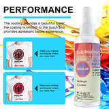 Coating Spray for Cotton Shirts,100ML Plus Spray for Cotton Blanks Shirts Polyester Tote Bag, Super Print Adhesion & Quick Dry Waterproof High Gloss Finish Eesilim