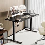 ERGOMAKER 55" Electric Standing Desk, Adjustable Height, Sit Stand Up Desk for Home Office & Computer Workstations, Memory Controller, Black ERGOMAKER