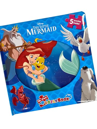 Disney The Little Mermaid My First Puzzle Book - Jigsaw Puzzles for kids, 10-page board book, 5 puzzles to enjoy