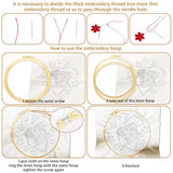BEUNITONE 4 Set Embroidery Kit for Beginners, Animal Cowboy Patterns Cross Stitch Kits, Needlepoint Kits for Adults with Hoop, Cute Hand Embroidery Patterns for Cloth and Home Decor