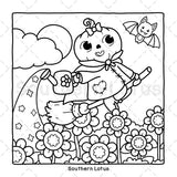Spooky Vibes: Coloring Book for Adults and Teens with Cute Creepy Characters and Hygge Scenes, Easy and Cozy Designs for Relaxation and Stress Relief (Spooky - Cute - Easy Coloring) WoodArtSupply