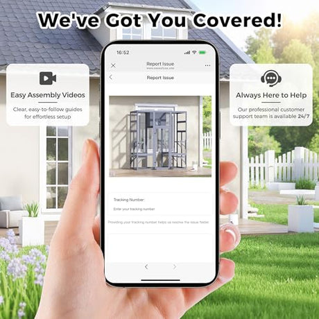 COZIWOW Large Outdoor Cat Cage with Insulated Cat House, 3-Tier Jump Platform, PVC Weatherproof Cover, Removable Cushion, DIY Art Back Door, Wooden Construction, Fits Big Cats, 62.6 x 32.3 x 70 Inches COZIWOW