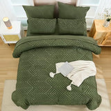 Andency King Size Comforter Set Olive Green - 7 Pieces Bed in a Bag King Boho Olive Green Bedding Comforter Sets, Tufted Bed Set with Comforter, Sheets, Pillowcases & Shams