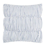 Laura Ashley - King Comforter, Soft Reversible Bedding Set, Includes Matching Shams with Bonus Euro Shams & Throw Pillows, Farmhouse Home Decor (Nora Blue, King) Laura Ashley